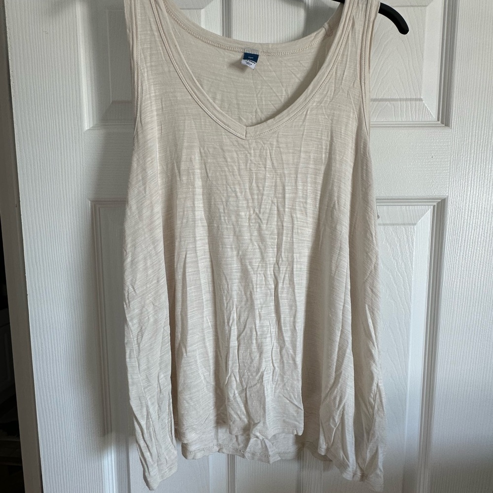 Old Navy Women's Light Cream Tank Top